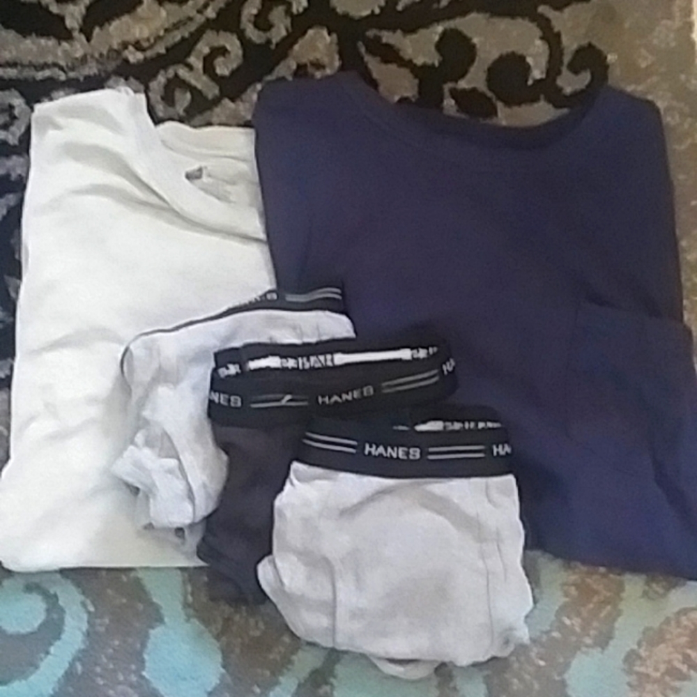 Combo 2 t shirts 3 pair men's briefs
